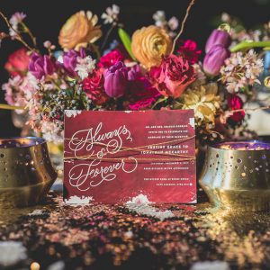 CalligraphyFloralsandInvite